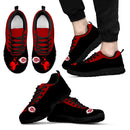Cute Cupid Angel Background Cincinnati Reds Sneakers