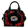 Valentine Rose With Thorns Kent State Golden Flashes Shoulder Handbags