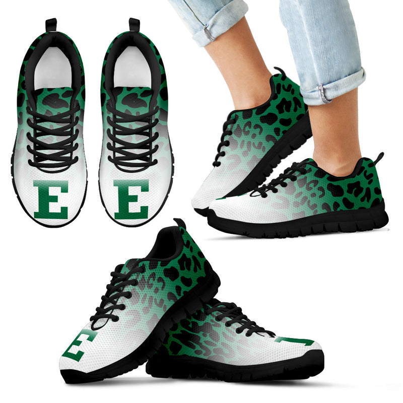 Leopard Pattern Awesome Eastern Michigan Eagles Sneakers