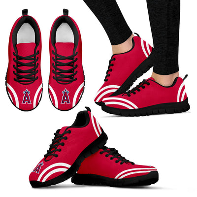 Lovely Curves Stunning Logo Icon Los Angeles Angels Sneakers