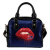 Beautiful Lips Elegant Logo Buffalo Bills Shoulder Handbags