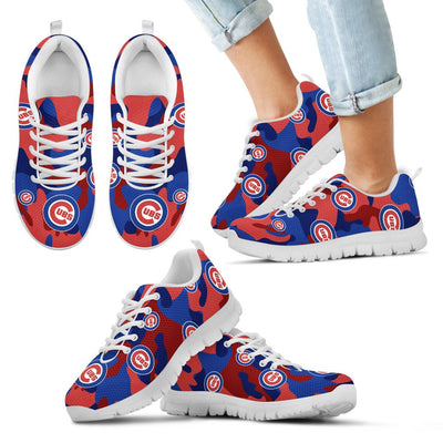 Chicago Cubs Cotton Camouflage Fabric Military Solider Style Sneakers