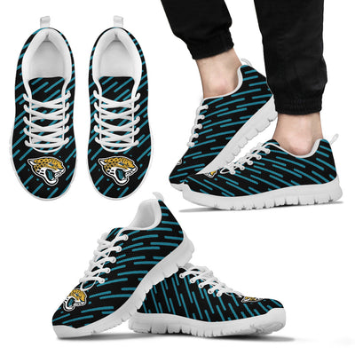 Marvelous Striped Stunning Logo Jacksonville Jaguars Sneakers