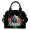 Floral Rose Valentine Logo Buffalo Bulls Shoulder Handbags