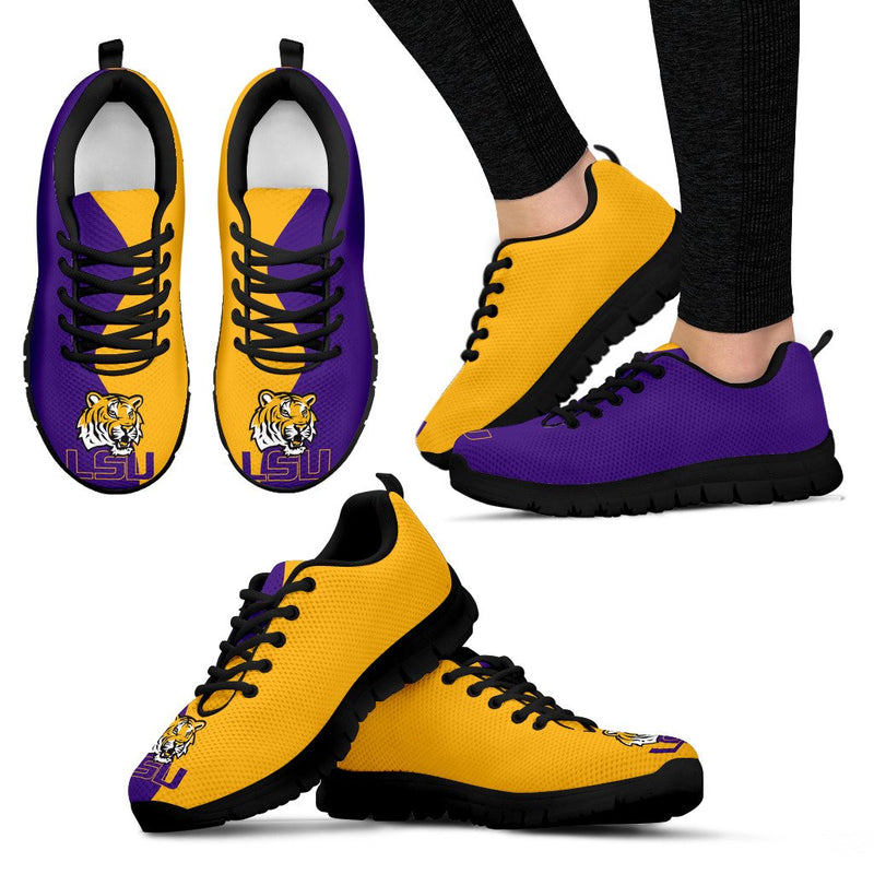 Two Colors Trending Lovely LSU Tigers Sneakers