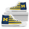 American Flag Michigan Wolverines High Top Shoes