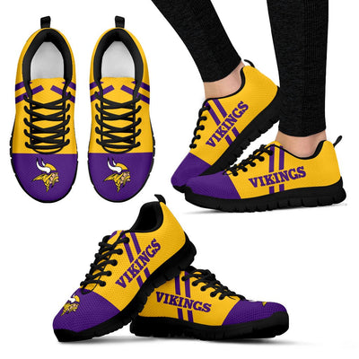 Line Stripe Logo Bottom Minnesota Vikings Sneakers