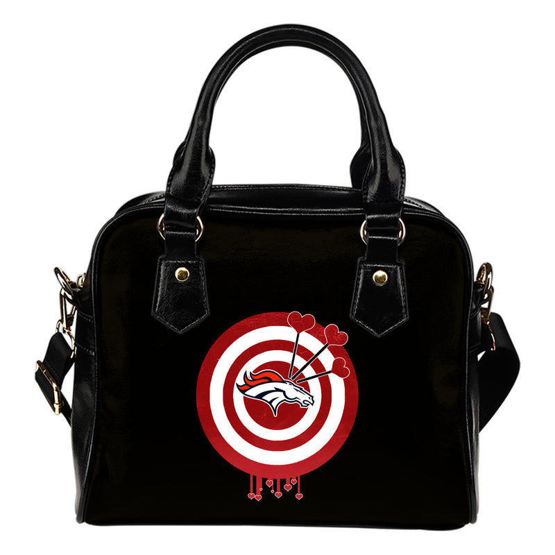 Valentine Sweet Denver Broncos Dart Couple Love Shoulder Handbags