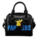 Pokemon Sit On Text Carolina Panthers Shoulder Handbags