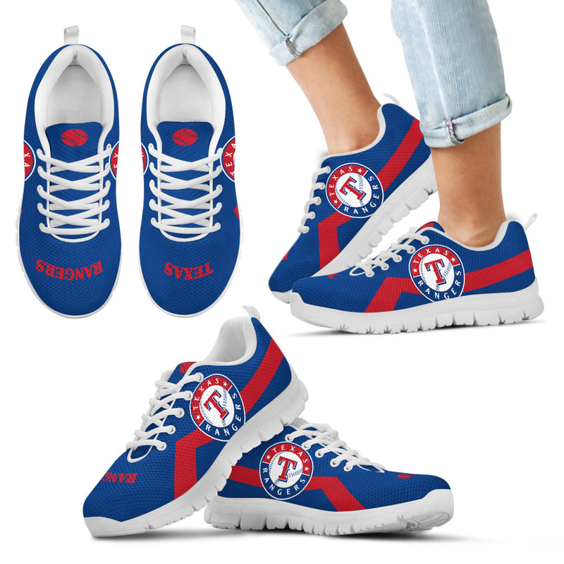 Texas Rangers Line Logo Sneakers