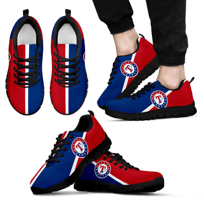 Dynamic Aparted Colours Beautiful Logo Texas Rangers Sneakers