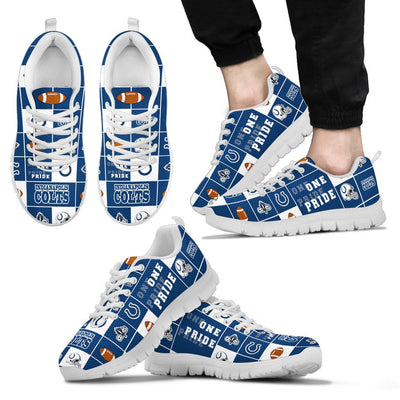 Colorful Pride Flag Indianapolis Colts Sneakers