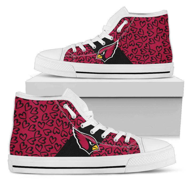 Perfect Cross Color Absolutely Nice Arizona Cardinals High Top Shoes