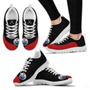 Valentine Love Red Colorful Edmonton Oilers Sneakers