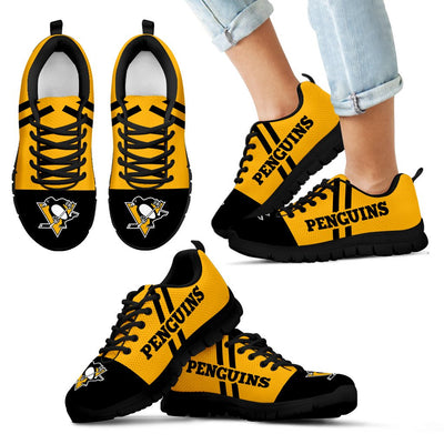 Line Stripe Logo Bottom Pittsburgh Penguins Sneakers