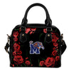 Valentine Rose With Thorns Memphis Tigers Shoulder Handbags