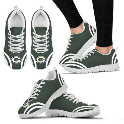 Lovely Curves Stunning Logo Icon Green Bay Packers Sneakers