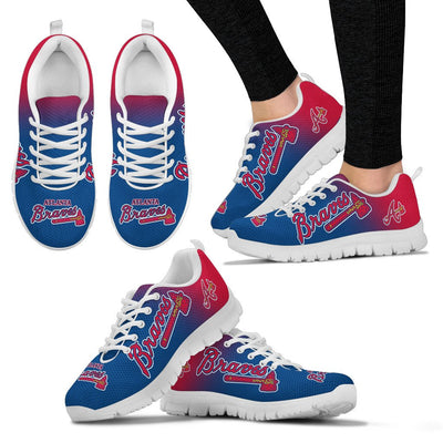 Colorful Unofficial Atlanta Braves Sneakers