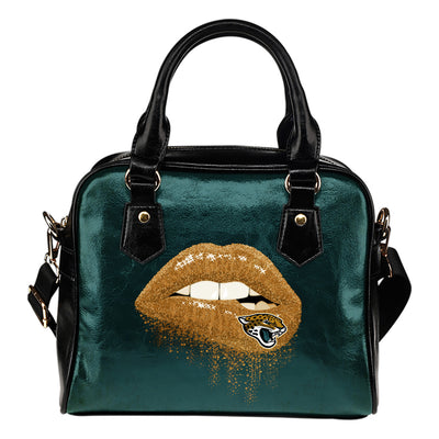Beautiful Lips Elegant Logo Jacksonville Jaguars Shoulder Handbags