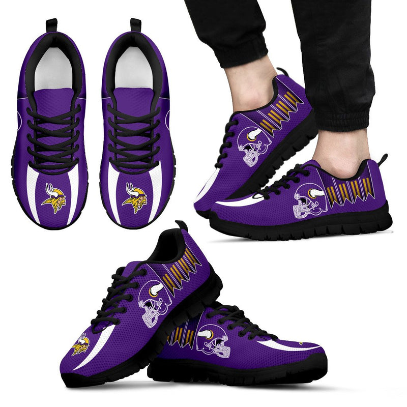 Vintage Four Flags With Streaks Minnesota Vikings Sneakers