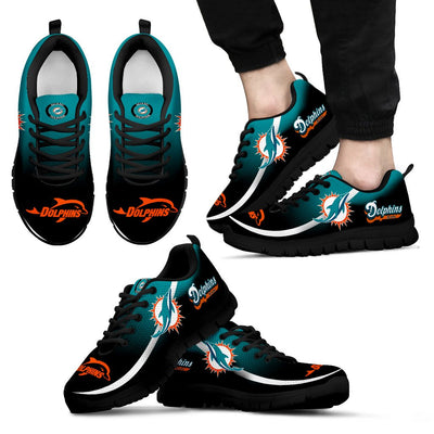 Mystery Straight Line Up Miami Dolphins Sneakers