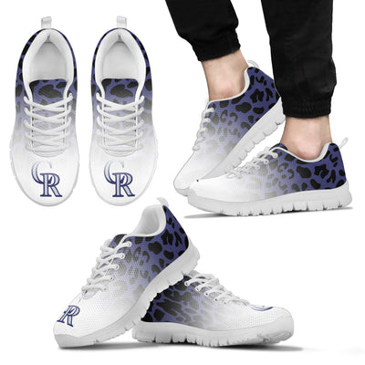 Leopard Pattern Awesome Colorado Rockies Sneakers