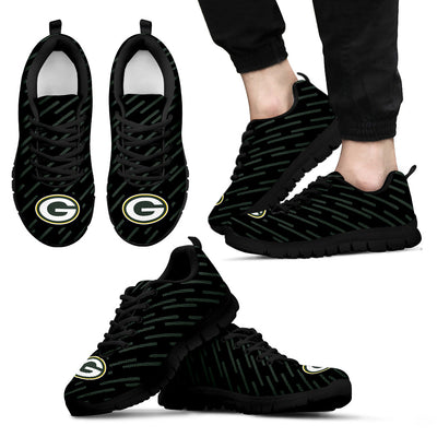 Marvelous Striped Stunning Logo Green Bay Packers Sneakers