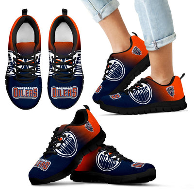 Colorful Unofficial Edmonton Oilers Sneakers