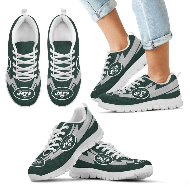 Three Amazing Good Line Charming Logo New York Jets Sneakers