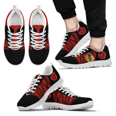 Rose Plant Gorgeous Lovely Logo Chicago Blackhawks Sneakers