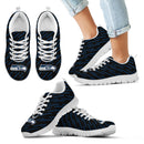 Marvelous Striped Stunning Logo Seattle Seahawks Sneakers