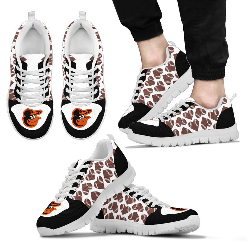 Great Football Love Frame Baltimore Orioles Sneakers