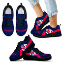 Fresno State Bulldogs Line Logo Sneakers