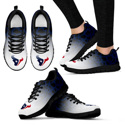 Leopard Pattern Awesome Houston Texans Sneakers