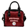 Love Icon Mix Pittsburgh Steelers Logo Meaningful Shoulder Handbags