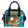 The Victory Miami Dolphins Shoulder Handbags