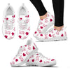 Sweeten Dreamy Love Pattern With Logo Detroit Lions Sneakers