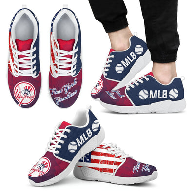 Simple Fashion New York Yankees Shoes Athletic Sneakers