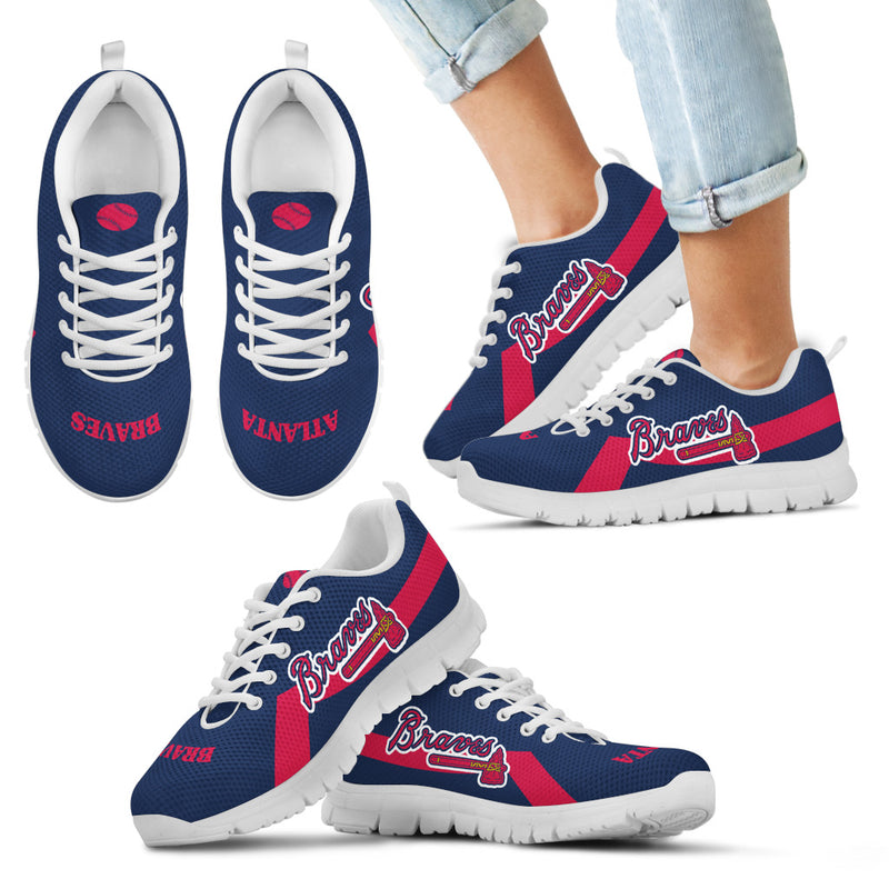 Atlanta Braves Line Logo Sneakers