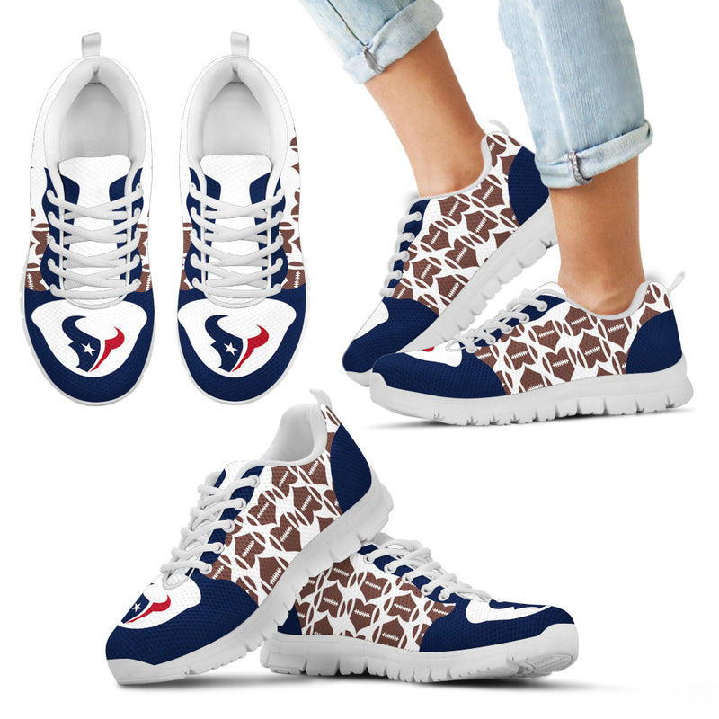 Great Football Love Frame Houston Texans Sneakers