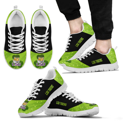 Four Leaf Clover St. Patrick's Day Stunning LSU Tigers Sneakers