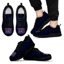 Marvelous Striped Stunning Logo New York Giants Sneakers