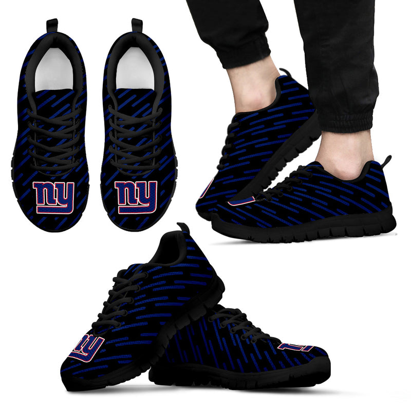 Marvelous Striped Stunning Logo New York Giants Sneakers