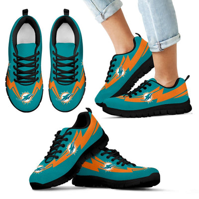 Three Amazing Good Line Charming Logo Miami Dolphins Sneakers