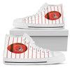 Straight Line With Deep Circle Cleveland Browns High Top Shoes