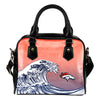 Enormous Wave Fancy Logo Denver Broncos Shoulder Handbags