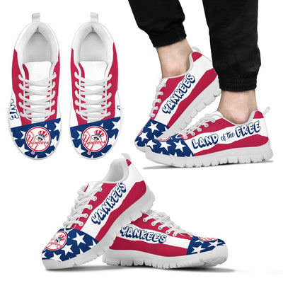 Proud Of American Flag Three Line New York Yankees Sneakers