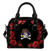 Valentine Rose With Thorns East Carolina Pirates Shoulder Handbags
