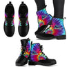 Tie Dying Awesome Background Rainbow Buffalo Bulls Boots