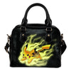 Pikachu Angry Moment Anaheim Ducks Shoulder Handbags